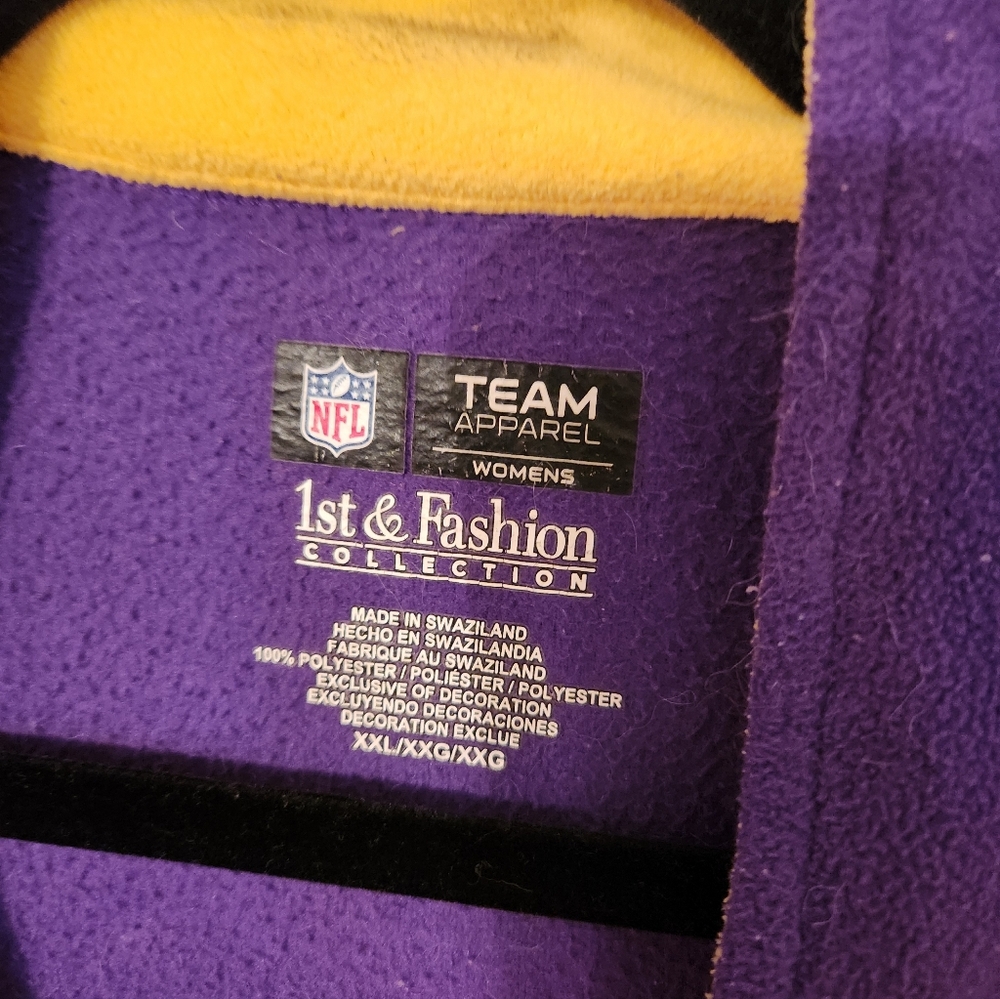 NFL Minnesota Vikings, women's fleece, sz XXL - Picture 2 of 5
